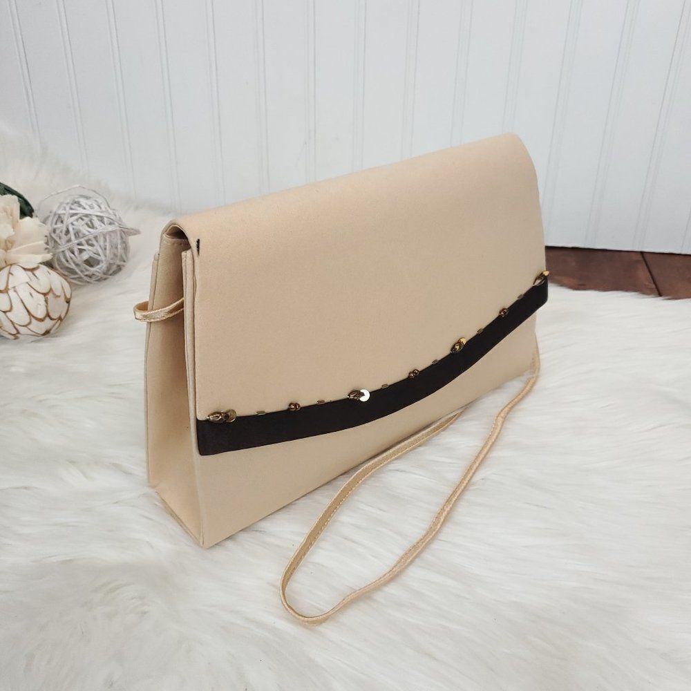 Vintage Midnight Velvet Polyester Crossbody Bag - Picture 3 of 16